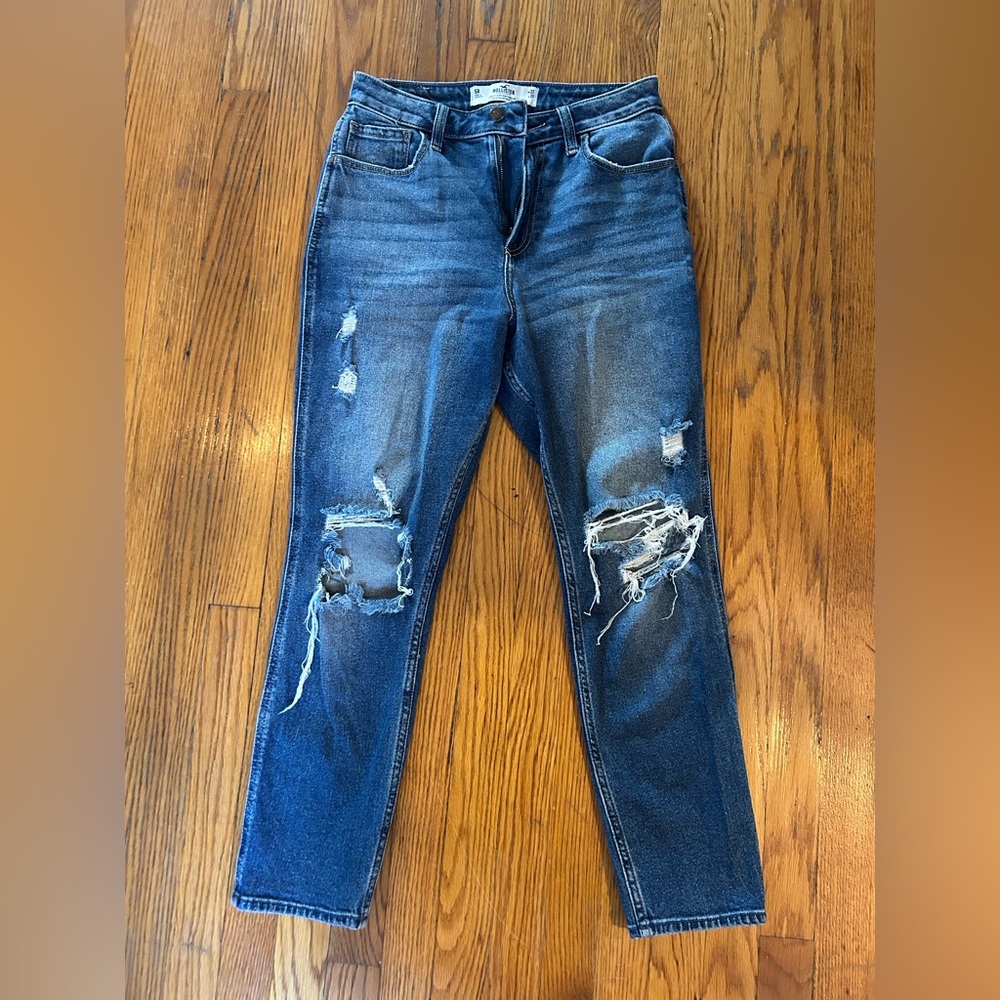 Hollister Blue Distressed Women Jeans
